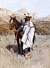 Henry Farny Indian Scout painting